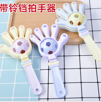 兒童早教啟蒙樂器 親子互動小玩具手拍手器 足球搖鈴趣味地推小禮品
