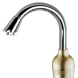 飛羽fy 08qx1x 34 曲線靴小彎 電熱水龍頭 香檳金 下進水 即熱式電熱水器熱水器產品圖片2